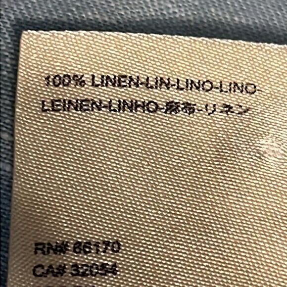 Maeve‎ by Anthropologie 100% Linen Lace Up Top in Seafoam Size 8 (fits larger) - Picture 13 of 14